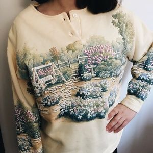 Vintage Art Unlimited Garden Sweatshirt